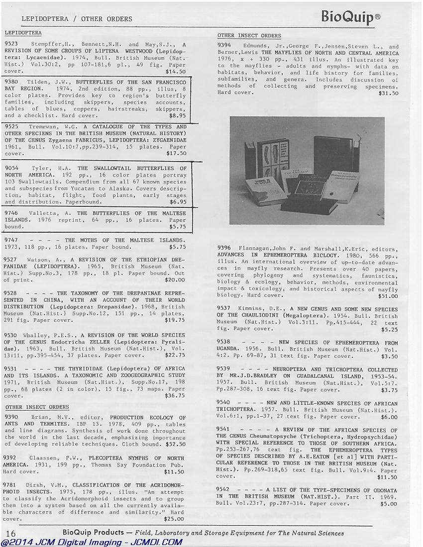 BioQuip 1981 BioQuip Catalog page scan